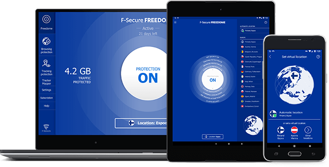 F‑Secure VPN — One click to online privacy