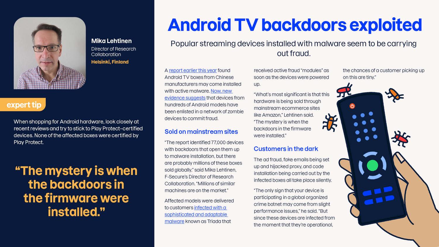 Android TV Boxes Infected with Backdoors, Compromising Home Networks